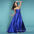 Elegant A-line Sweetheart Neckline Strapless Floor-length Satin Beading Evening Dress